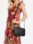 Guess Zakaria Debossed Logo Double-Zip Crossbody - Black image 1