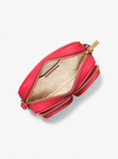 MICHAEL KORS  Jet Set Travel Medium Leather Messenger Bag - Bright Red image 2