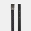 COACH Plaque Buckle Cut To Size Reversible Belt, 38 Mm Gunmetal/Charcoal/Black image 0