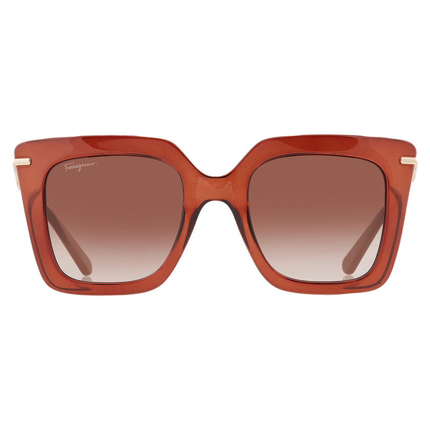 [AT DELHI] SALVATORE FERRAGAMO  Brown Gradient Butterfly Ladies Sunglasses SF1041S image 0