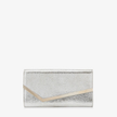 JIMMY CHOO Emmie Champagne Glitter Leather Clutch Bag image 4