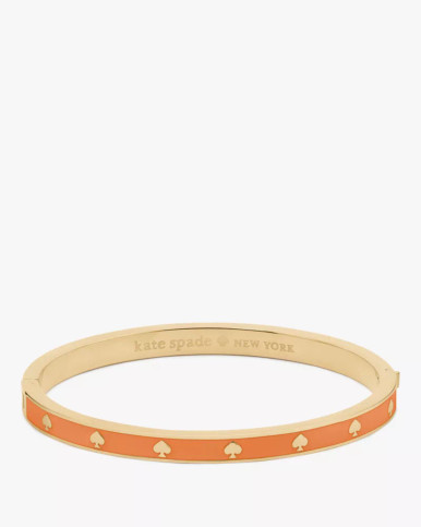 KATE SPADE Spot The Spade  Enamel Hinged Bangle image 1