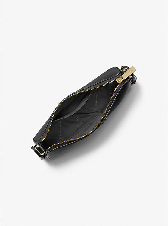 MICHAEL KORS Jet Set Saffiano Leather Crossbody Bag with Case for Apple Airpods Pro - Black image 3