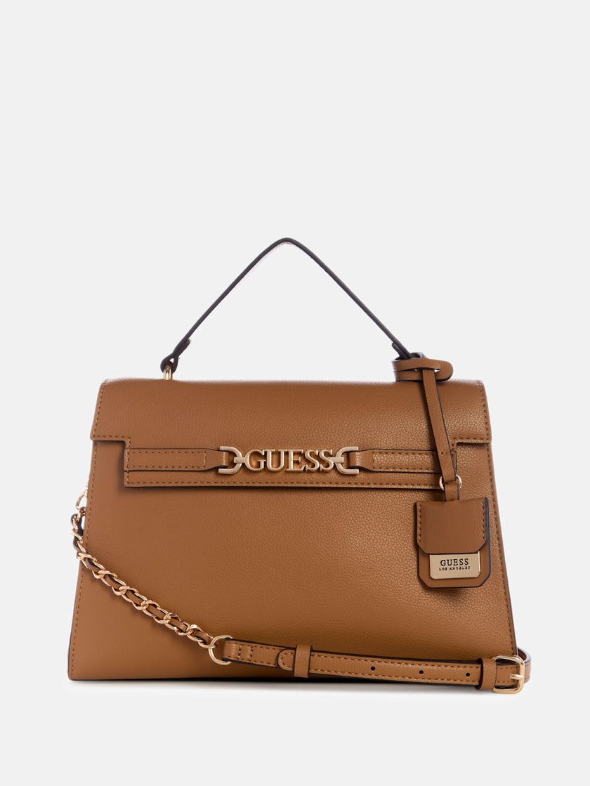 Guess Rhiannon Top Handle Bag - Brown image 0