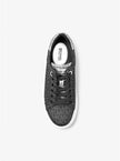 [AT DELHI] MICHAEL KORS Romey Metallic Two-Tone Signature Logo Platform Sneaker - Black image 1