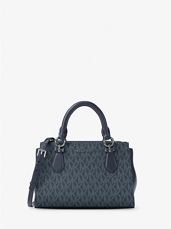 MICHAEL KORS Marilyn Small Signature Logo Messenger Bag - Admiral image 0