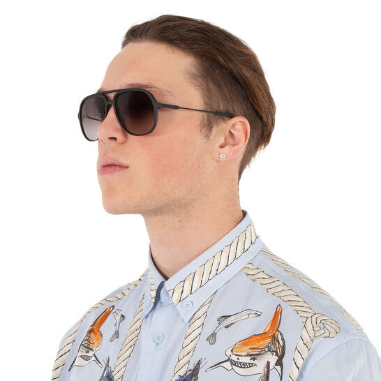 [ARRIVING] Ferragamo Salvatore Grey Gradient Pilot Men's Sunglasses image 0