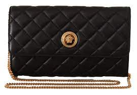 VERSACE Nappa Leather Medusa Evening Women's Bag - Black image