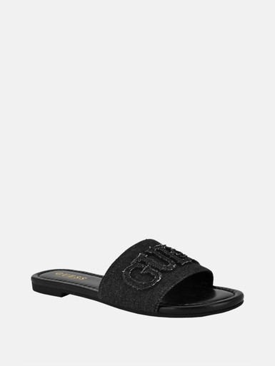 GUESS Havas Denim Slide Sandals image 1