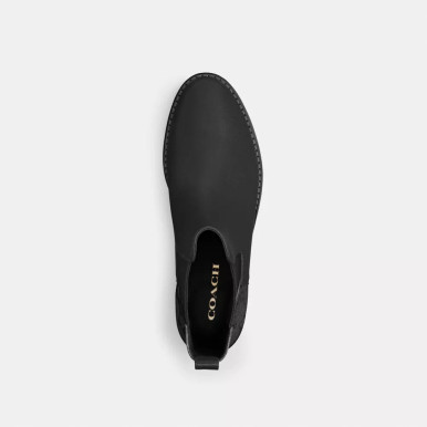 COACH Meredith Bootie In Signature Canvas - Black/Charcoal image 0