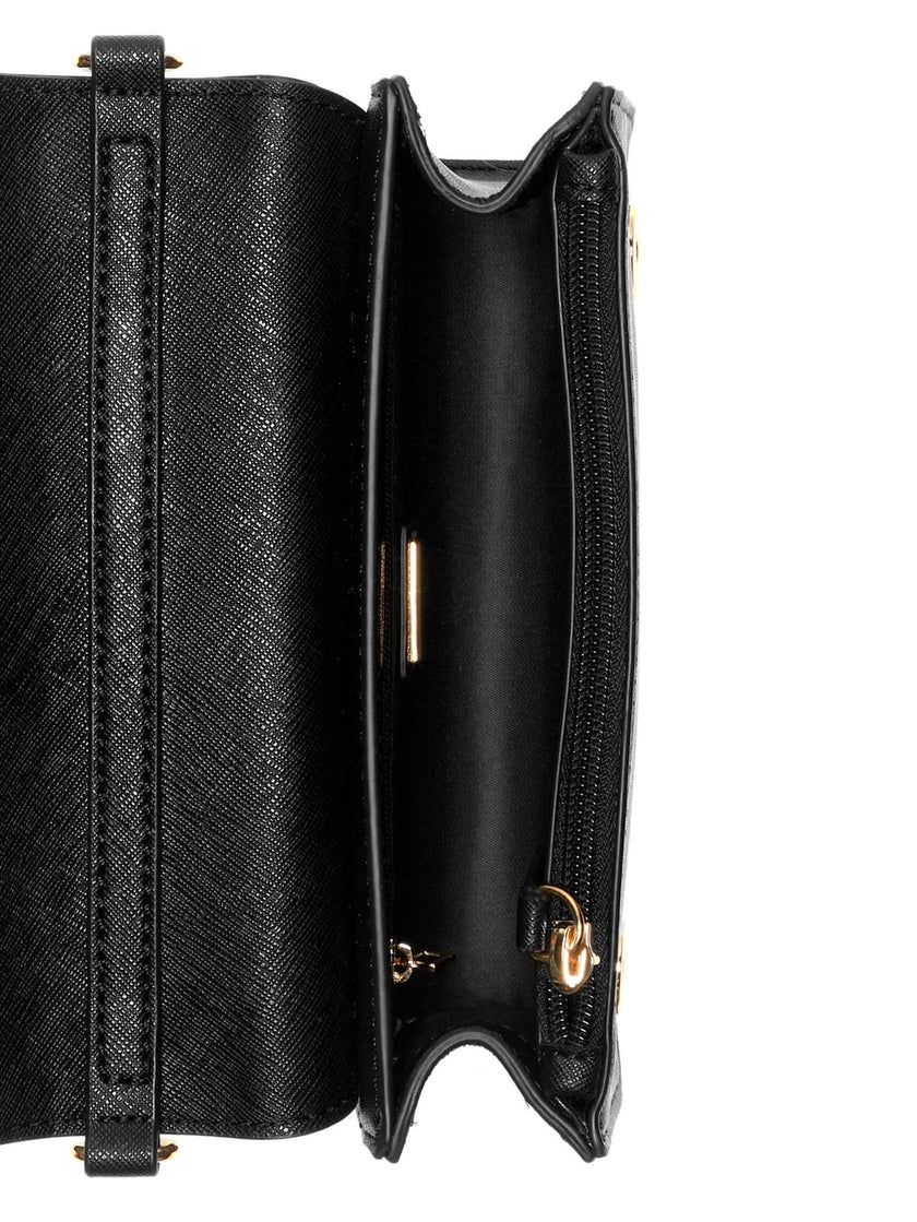 Guess Indira Fold-Over Mini Crossbody - Black image 3
