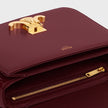 [AT DELHI] CELINE Triomphe Teen Bag In Shiny Calfskin - Light Bordeaux image 3