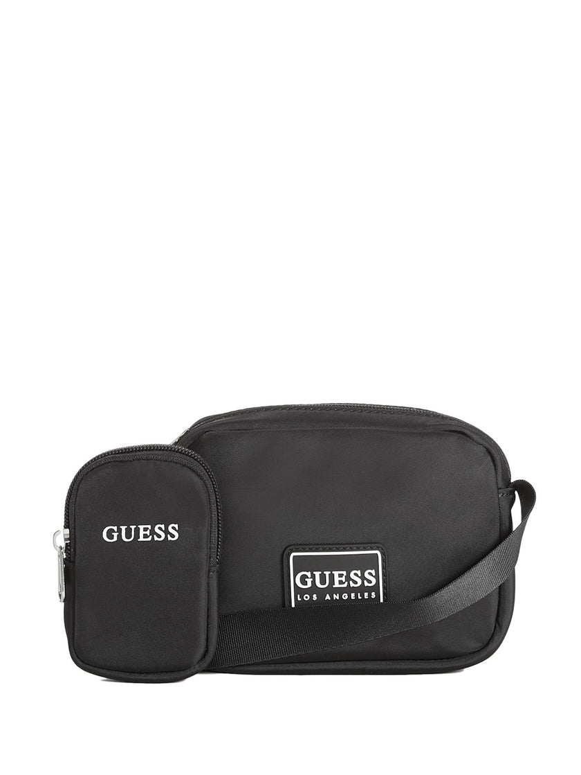 Guess Logo Nylon Crossbody - Black image 0