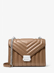 MICHAEL KORS  Whitney Medium Quilted Shoulder Bag - Driftwood (Arriving In Delhi) image 0