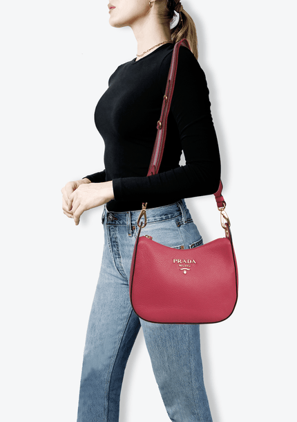 [ARRIVING] PRADA Grained Leather Vitello Phoenix Messenger Bag image 0