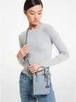 MICHAEL KORS Mercer Extra-Small Pebbled Leather Crossbody Bag - PALE BLUE image 0