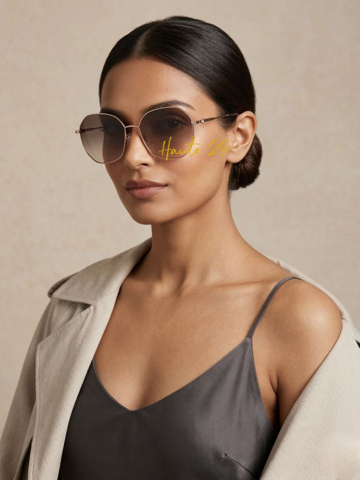 [ARRIVING] JIMMY CHOO Brown Gradient Butterfly Ladies Sunglasses image 2