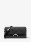 Michael Kors Carson Large Signature Logo Convertible Crossbody Bag - Black image 3