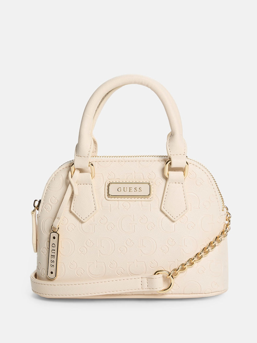 Guess Elise Dome Satchel - Off-White image 0
