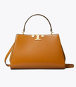 TORY BURCH Eleanor Satchel - Malt Whiskey image