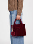 Guess Holly Velvet Mini Tote - Red image 1