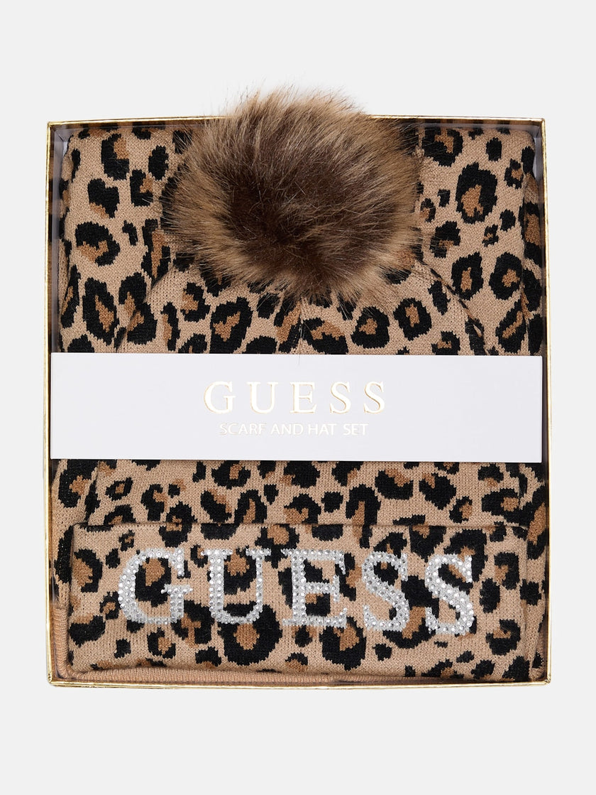 Guess Logo Hat And Scarf Gift Set - Multiplecolors image 0