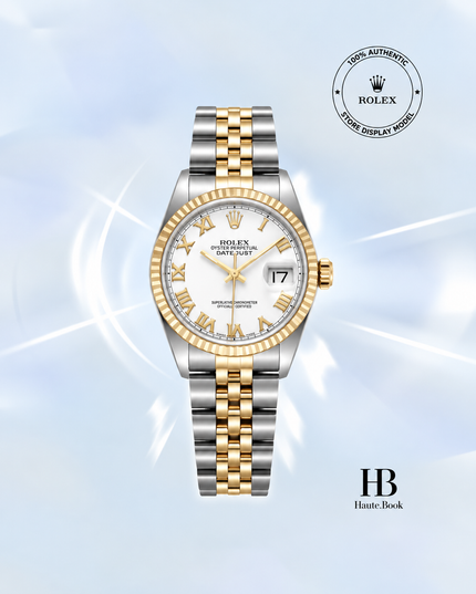 [Store Display]* Rolex Datejust White Roman Dial Stainless Steel 36 mm