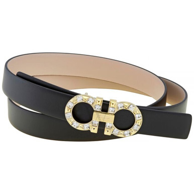 SALVATORE FERRAGAMO Ladies Reversible  And Adjustable Gancini Belt image 0