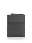 Guess Debossed Logo Trifold Wallet - Black image 1