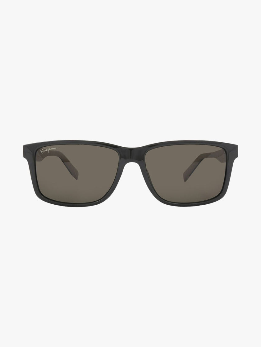 SALVATORE FERRAGAMO Salvatore Dark Grey Rectangular Men's Sunglasses SF938S 338 57 image 0