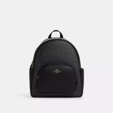 Coach Court Backpack In Signature Canvas image 4