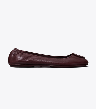 TORY BURCH Minnie Travel Ballet - Plum image 0