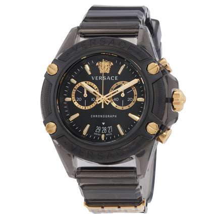 Versace Icon Active Chronograph Quartz Black Dial Watch Vez700421 image 0