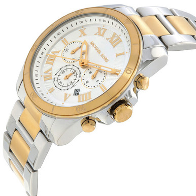 MICHAEL KORS Alek Chronograph Quartz Silver Dial Men's Watch image 1