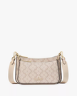 KATE SPADE  Signature Spade Flower Small Crossbody - Dark Beige Multi image 3