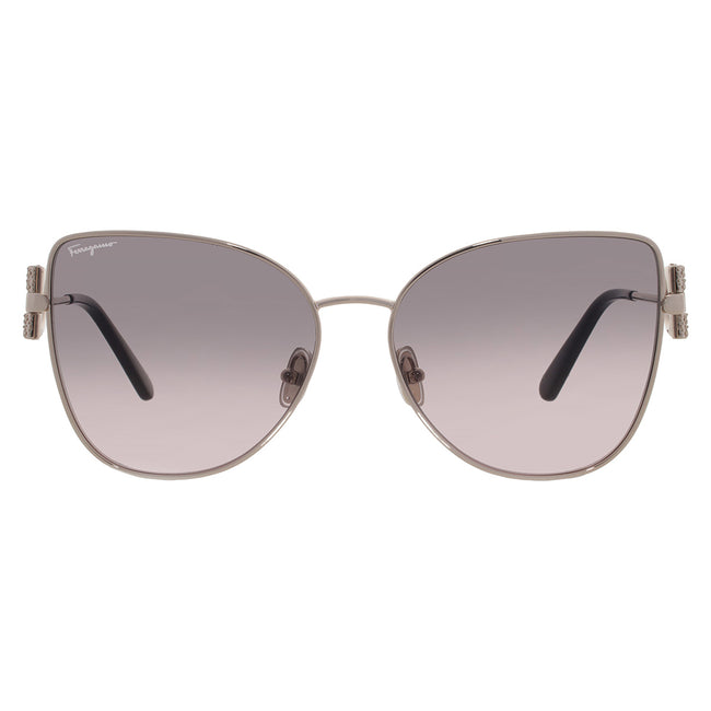 [ARRIVING] FERRAGAMO Grey Rose Gradient Cat Eye Ladies Sunglasses image 0
