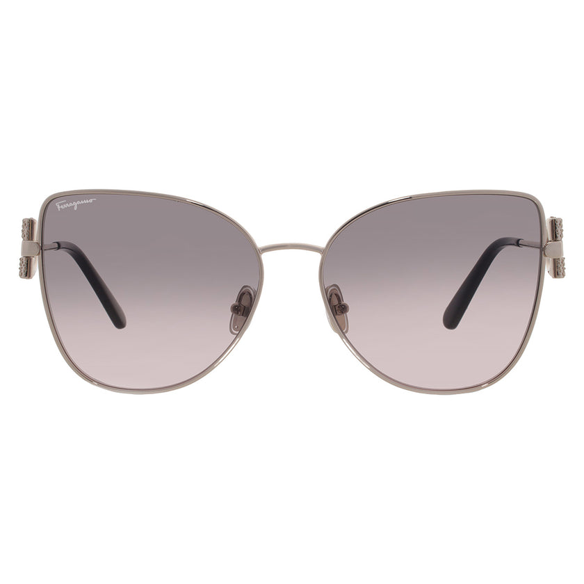 [ARRIVING] FERRAGAMO Grey Rose Gradient Cat Eye Ladies Sunglasses image 0