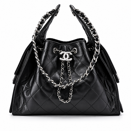 CHANEL 25 Small Handbag Black image 0