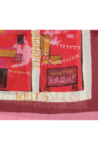 KATE SPADE holiday rooftops oblong scarf image 0