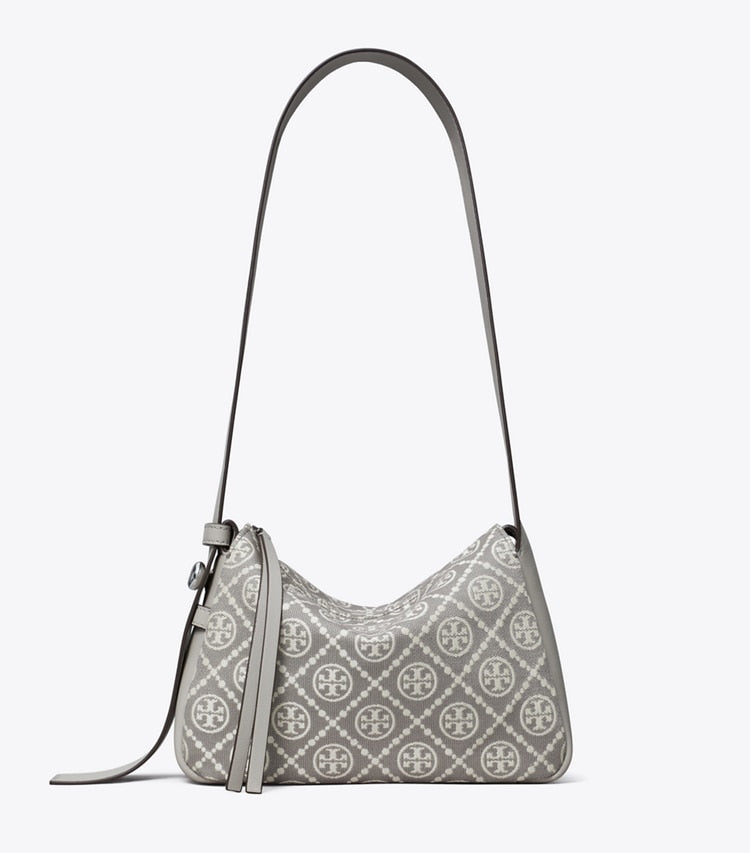 TORY BURCH Small Romy T Monogram Shoulder Bag - Gray image 0