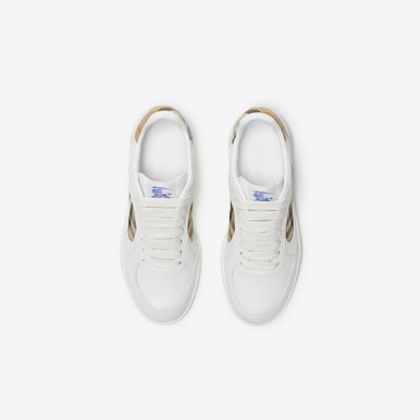 BURBERRY Leather and Check Terrace Sneakers​ image 2
