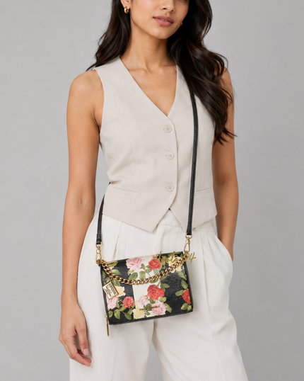 KARL LAGERFELD Lourdes Crossbody With Flowers