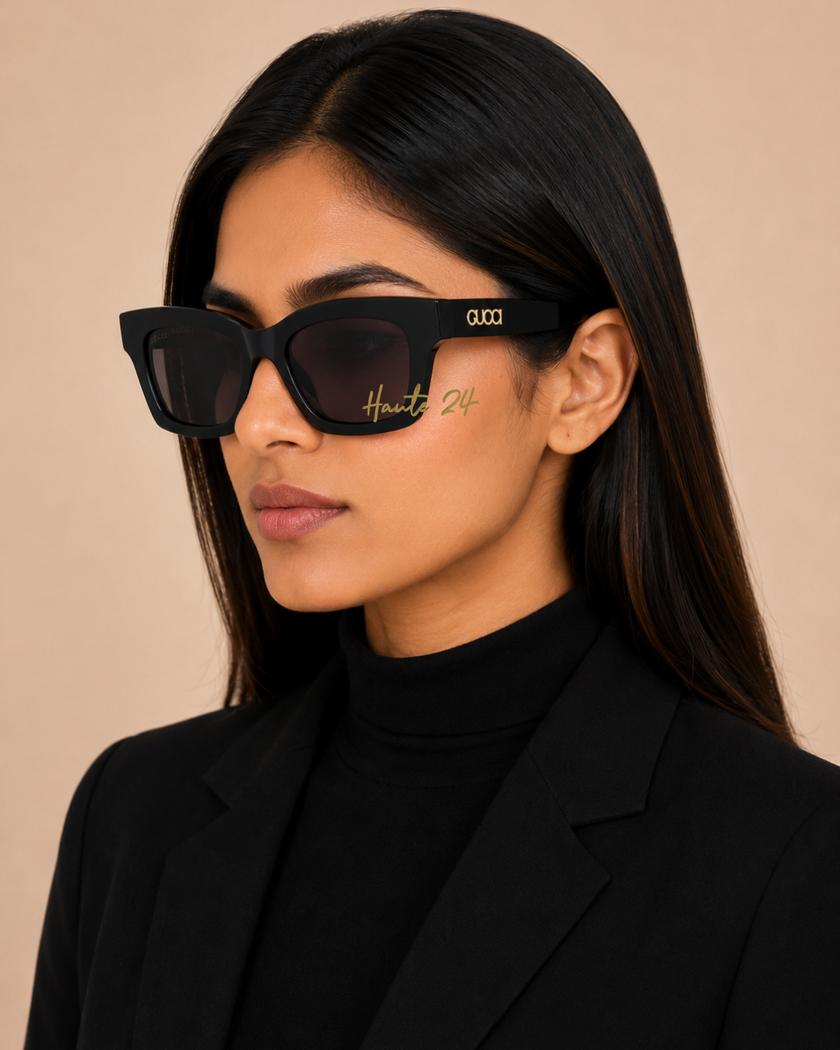 GUCCI Grey Cat Eye Ladies Sunglasses