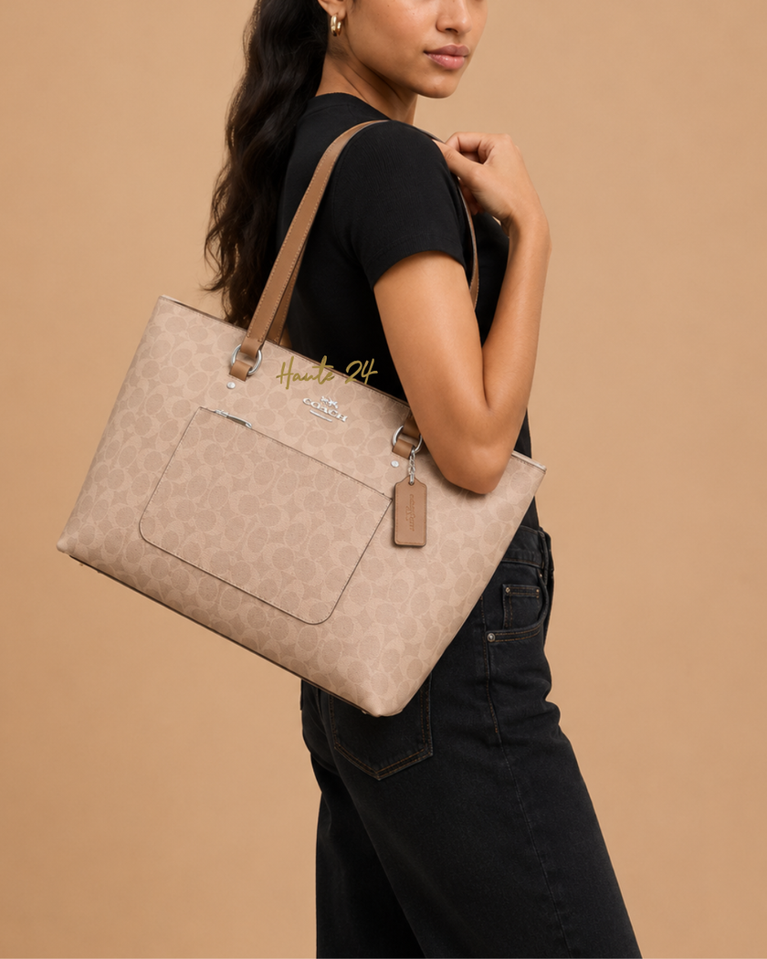 COACH Station Tote Bag In Signature Canvas