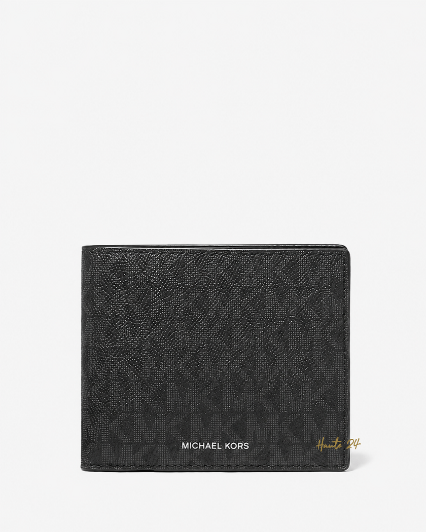 MICHAEL KORS Cooper Logo Billfold Wallet With Coin Pouch