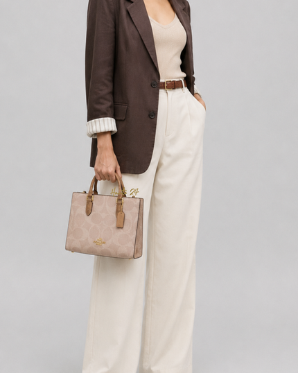 COACH Maggie Small Tote Bag In Blocked Signature Canvas