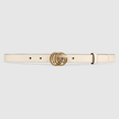 GUCCI GG Marmont Thin Belt - White image 0
