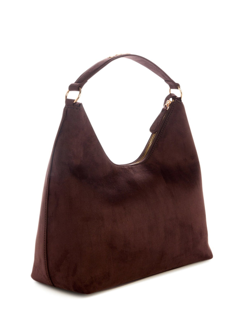 Guess Demelza Faux-Suede Hobo Bag - Brown image 2