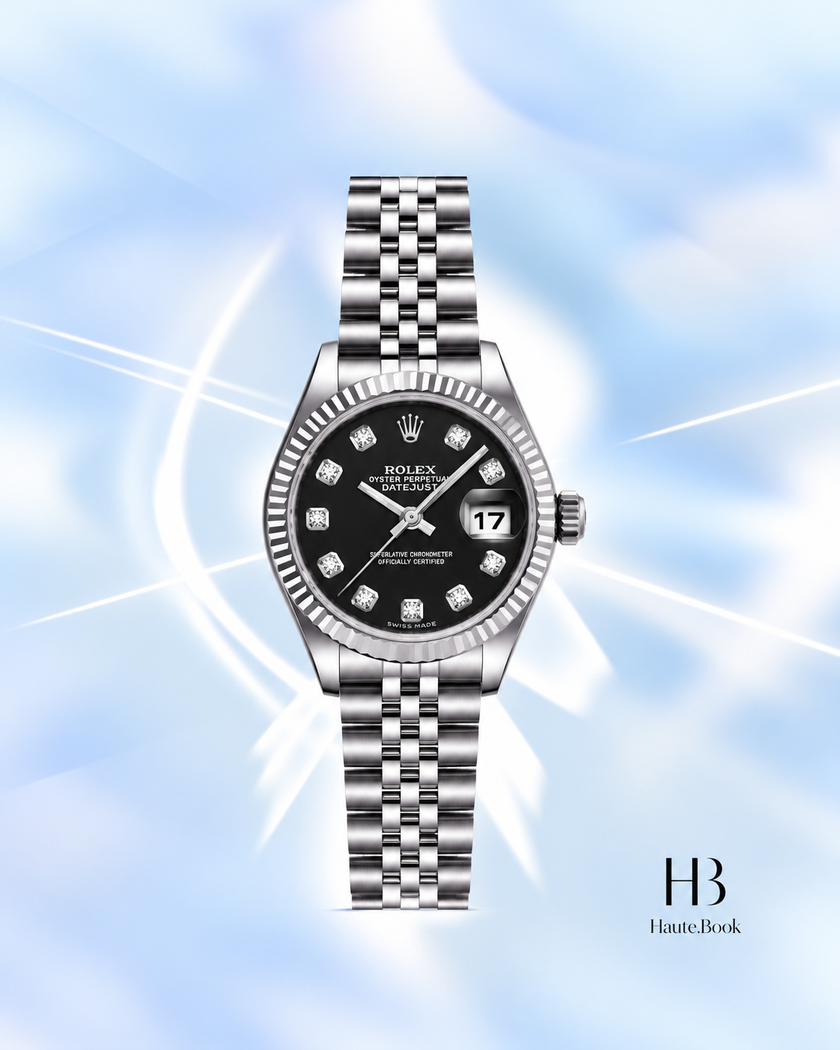 [Store Display] Rolex Datejust Black Diamond Dial Stainless Steel 26 mm
