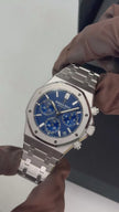 Audemars Piguet  Royal Oak  26239BC.OO.1220BC.01 White Gold Blue “Grande Tapisserie